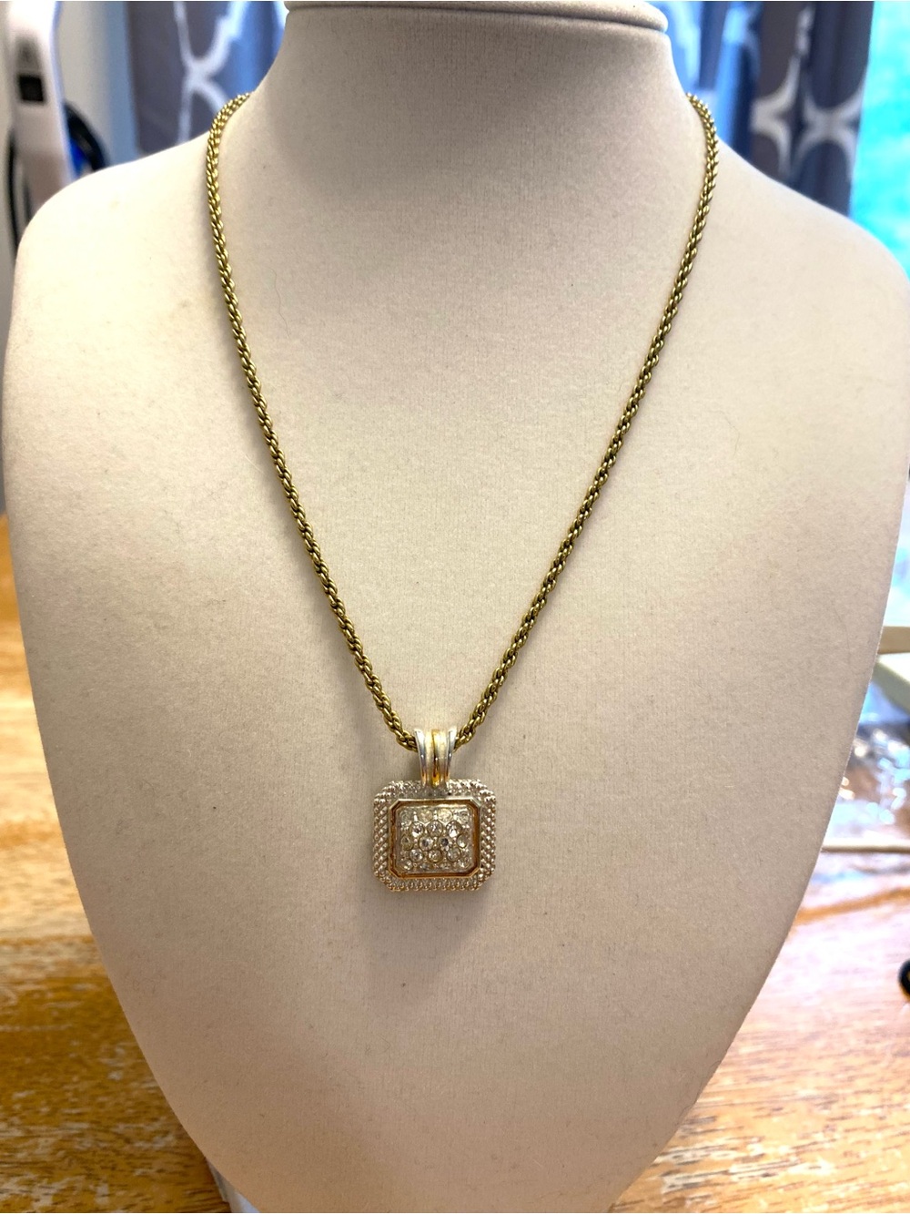 Vintage Avon Necklace & Huggie Hoop Set